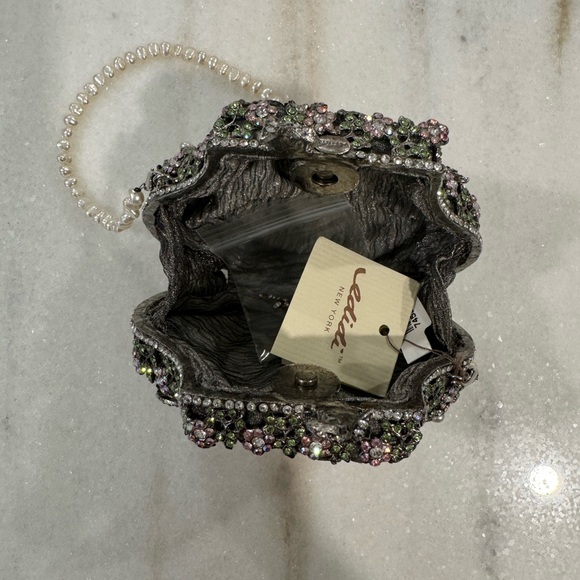 Edidi of New York crystal dragonfly embellished handbag - Picture 3 of 6